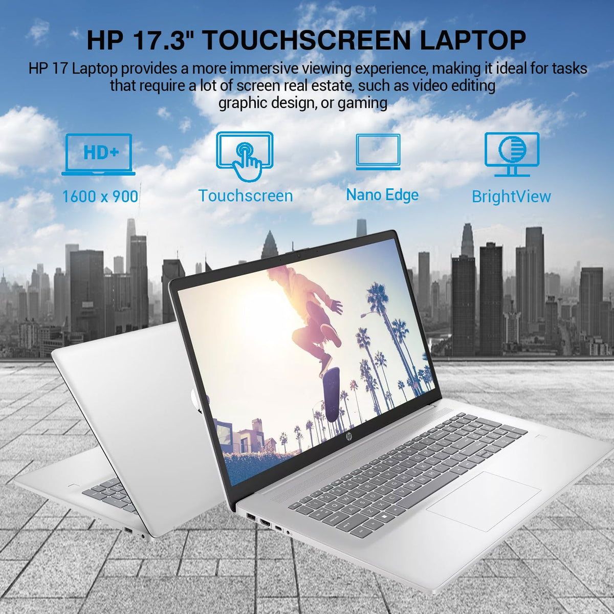 17.3" Touchscreen Laptop, Intel 10-Core i7, 64GB RAM 1TB SSD F20696