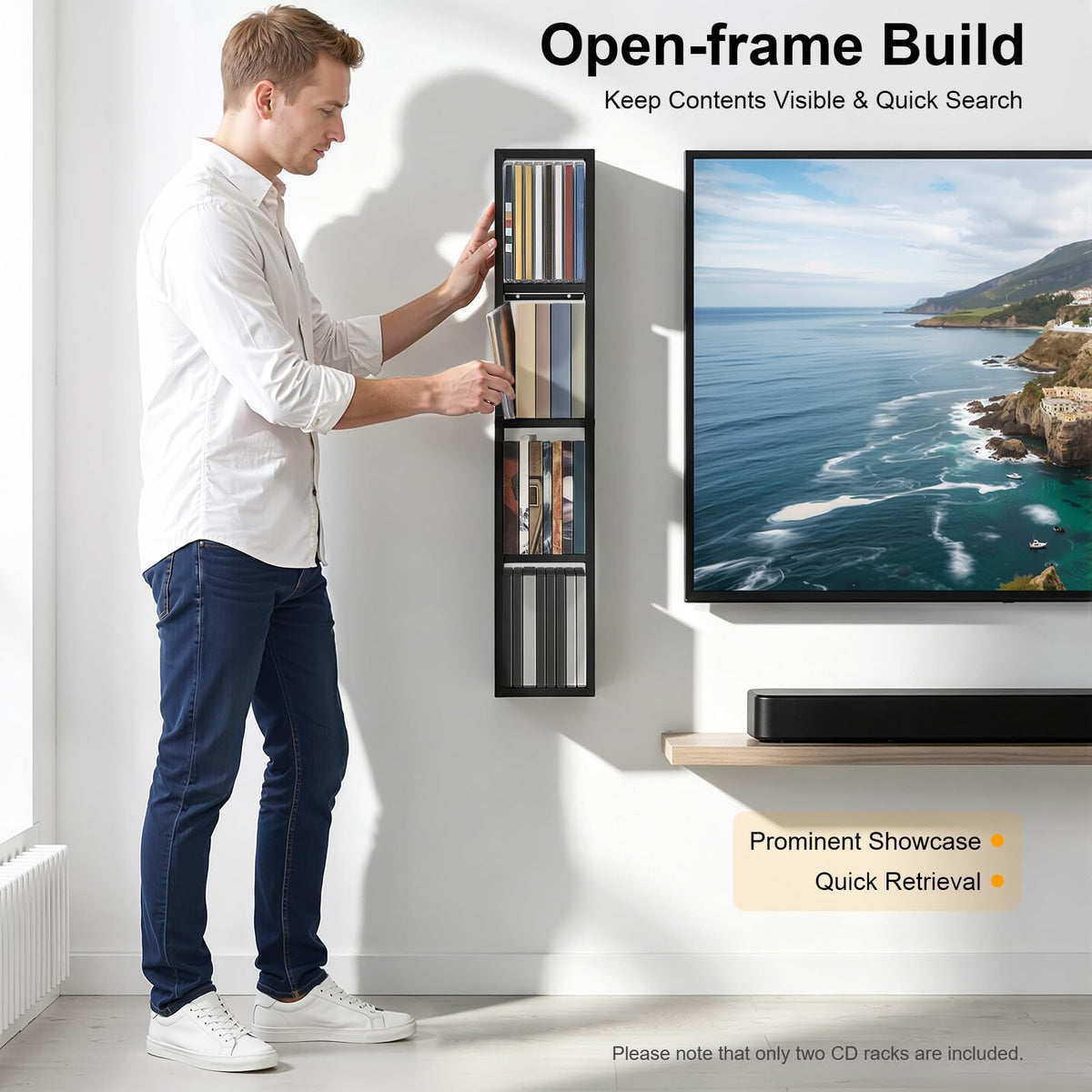 34 Inch DVD Shelves Q8164