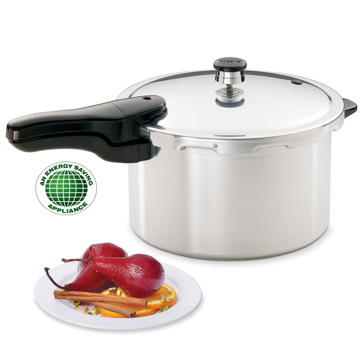 8-Quart Aluminum Pressure Cooker I75687