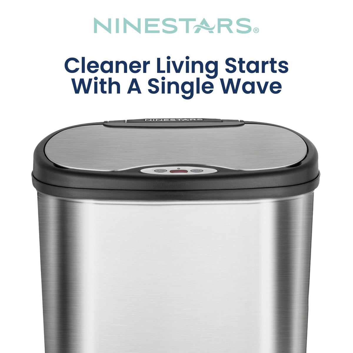 13 Gallon Oval Automatic Trash Can, 50L Stainless Steel C20531