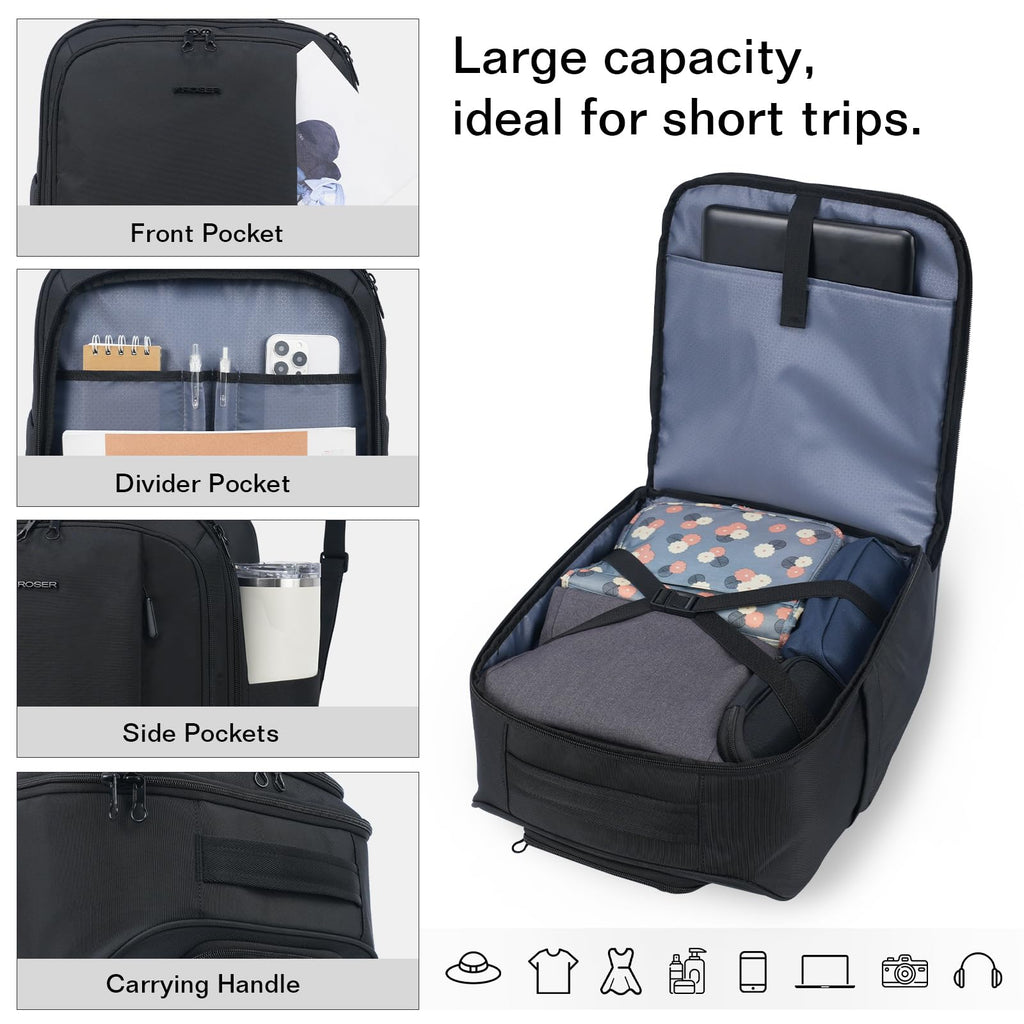 16-inch Underseat Carry On Suitcase Black R82311