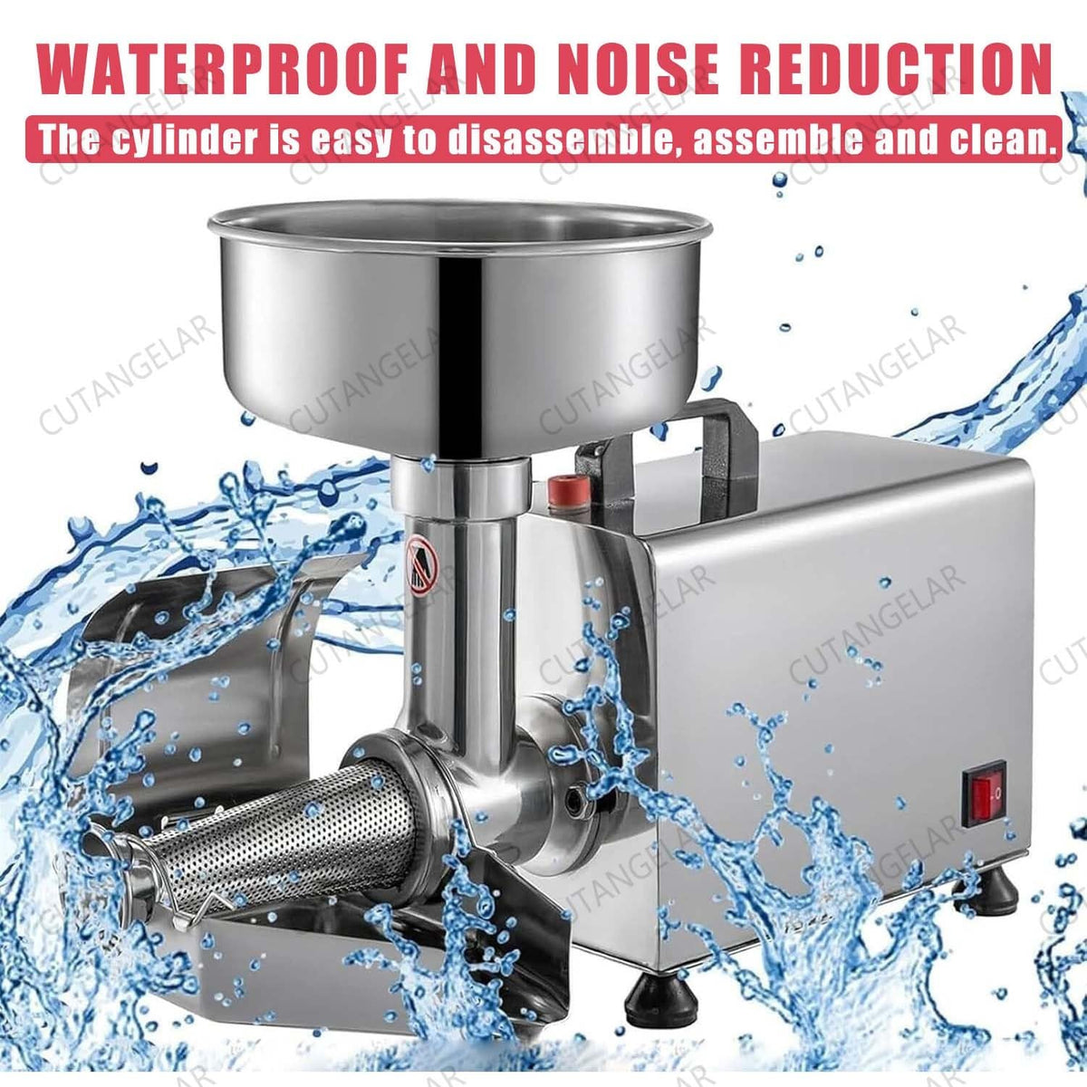 450W Stainless Steel Electric Tomato Strainer W1577