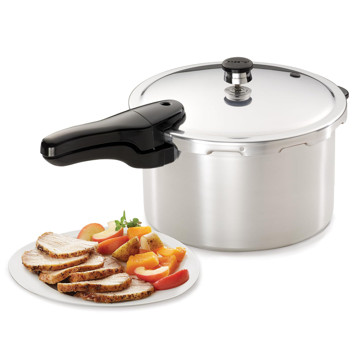8-Quart Aluminum Pressure Cooker I75687
