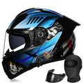 Flip-Up Full Face Motorcycle Helmet with Dual Visors H167