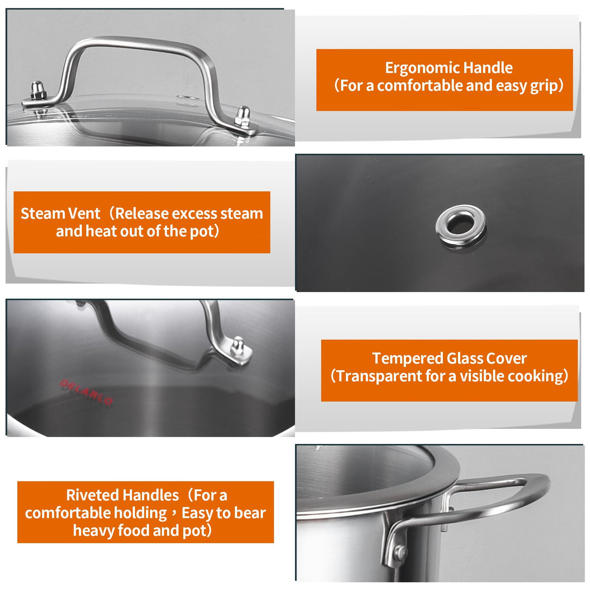 8 Quart Stainless Steel Stock Pot P41248