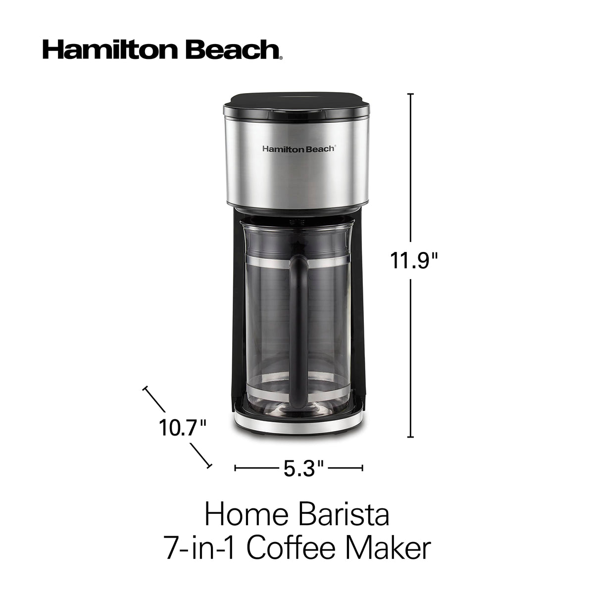 7-in-1 Coffee Maker with 6 Cup Carafe, Black Z56975