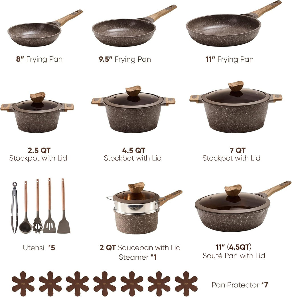 26pcs Nonstick Cookware Set E9074