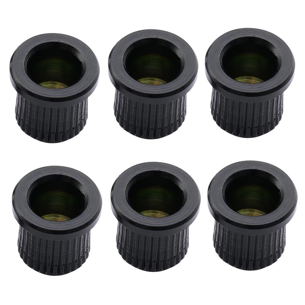 Guitar String Ferrules, Black (Set of 6) S447