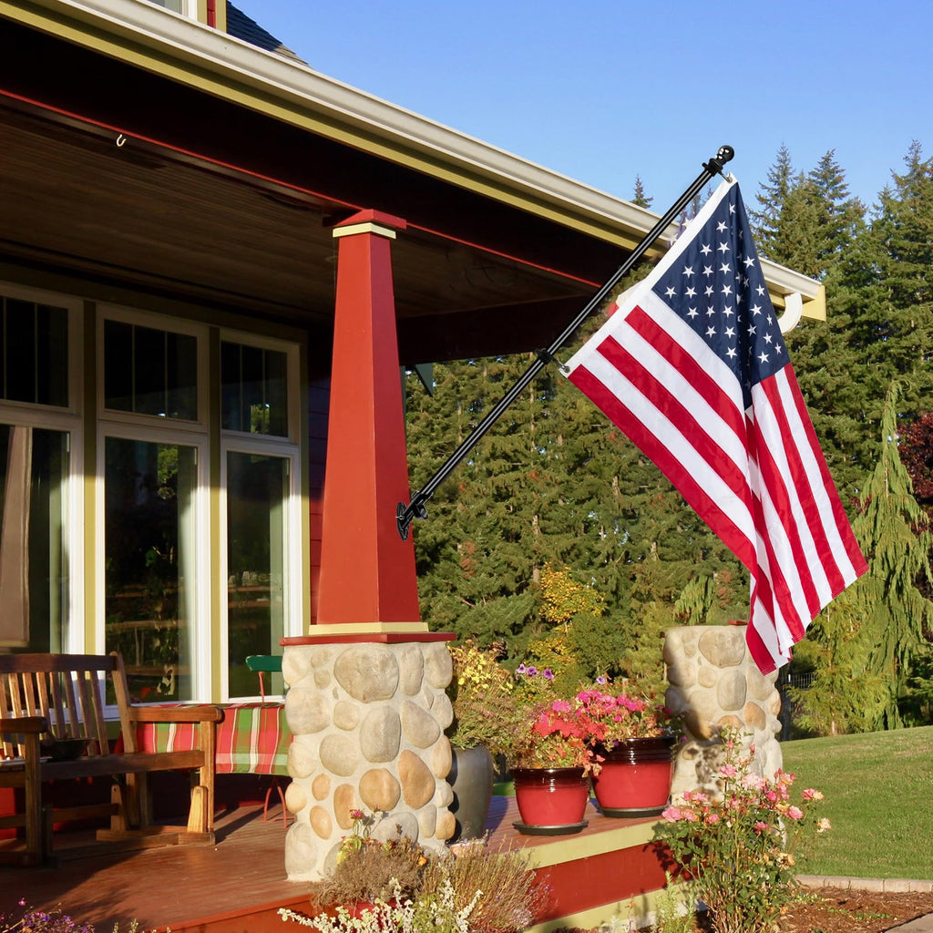 5FT Stainless Steel Wall Mounted Flag Pole Kit with Holder H803