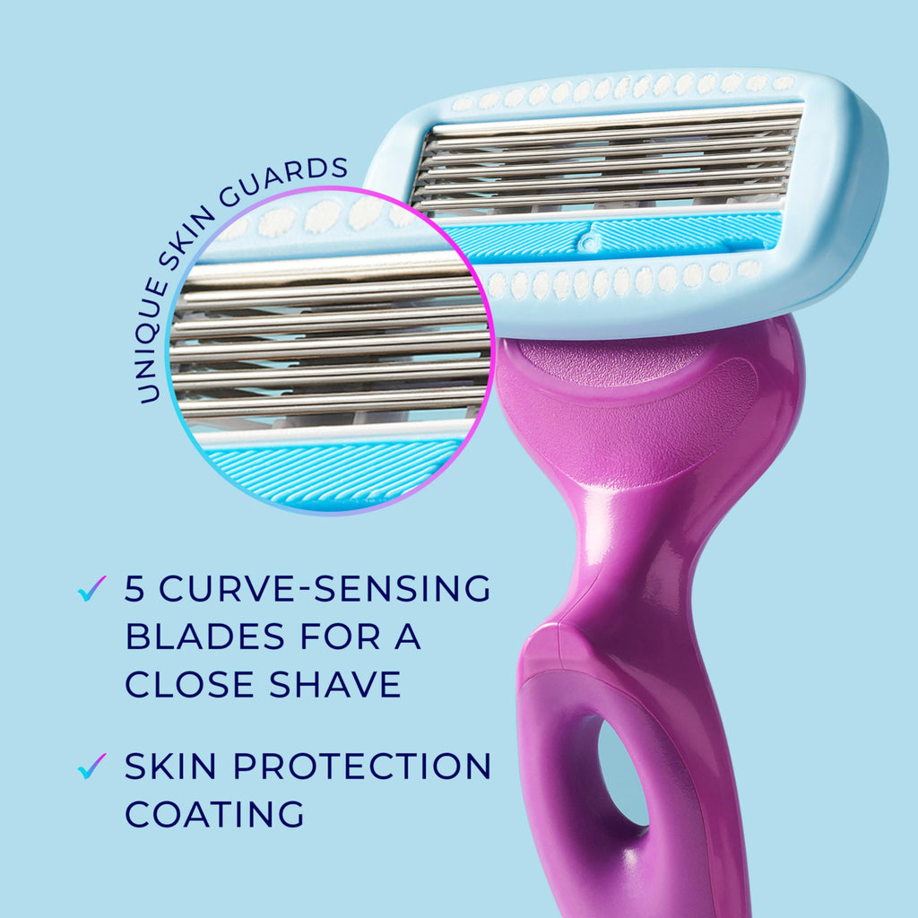 5-Blade Moisturizing Razor Refills, 6 Count E266311