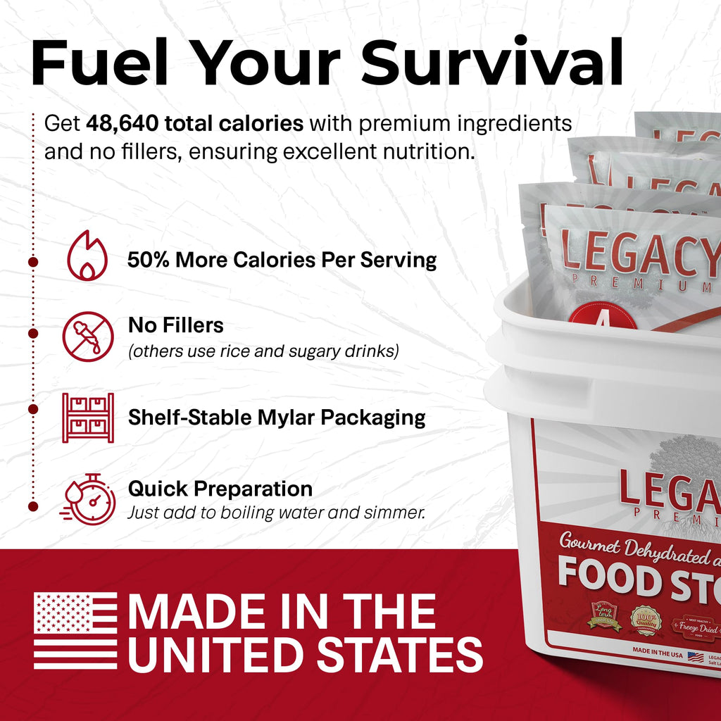 120 Serving Freeze Dried Emergency Food Supply Bucket H679