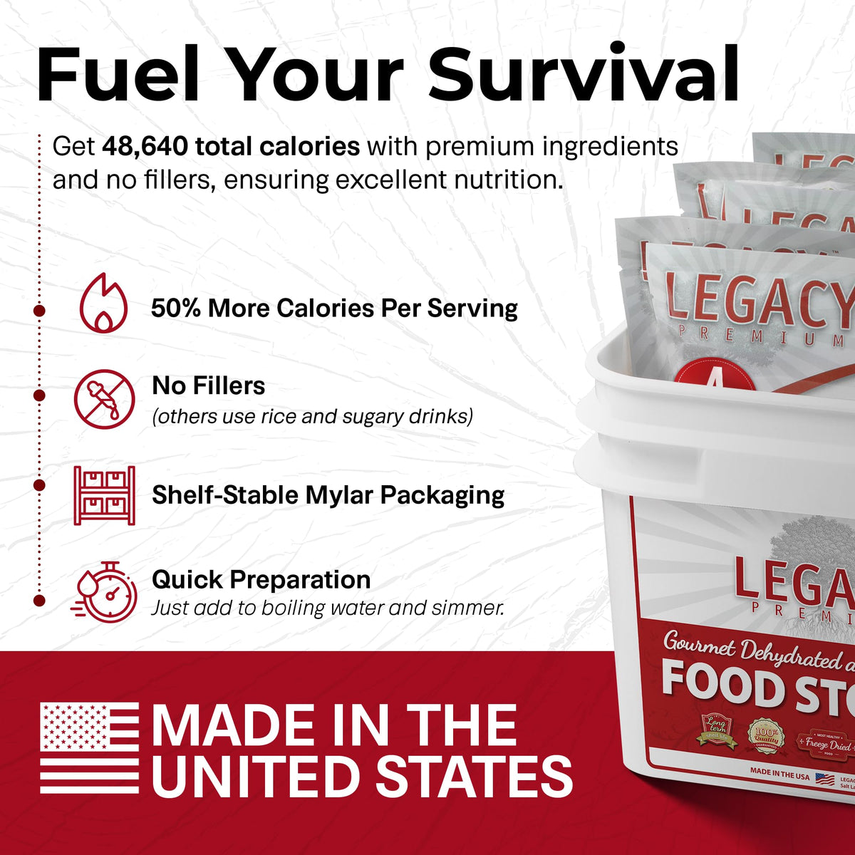 120 Serving Freeze Dried Emergency Food Supply Bucket H679
