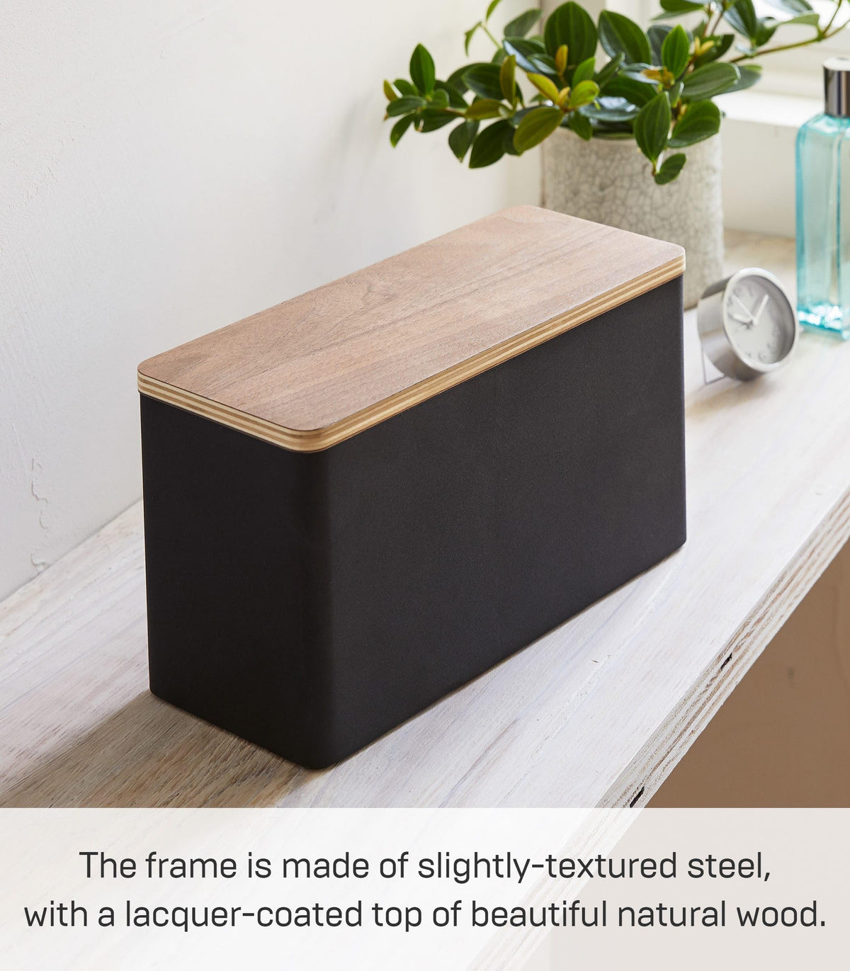 Countertop Organizer Metal Steel Wood W41109