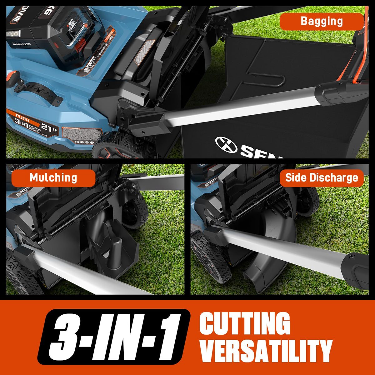 60 Volt Max 21-Inch Cordless Push Lawn Mower O93306