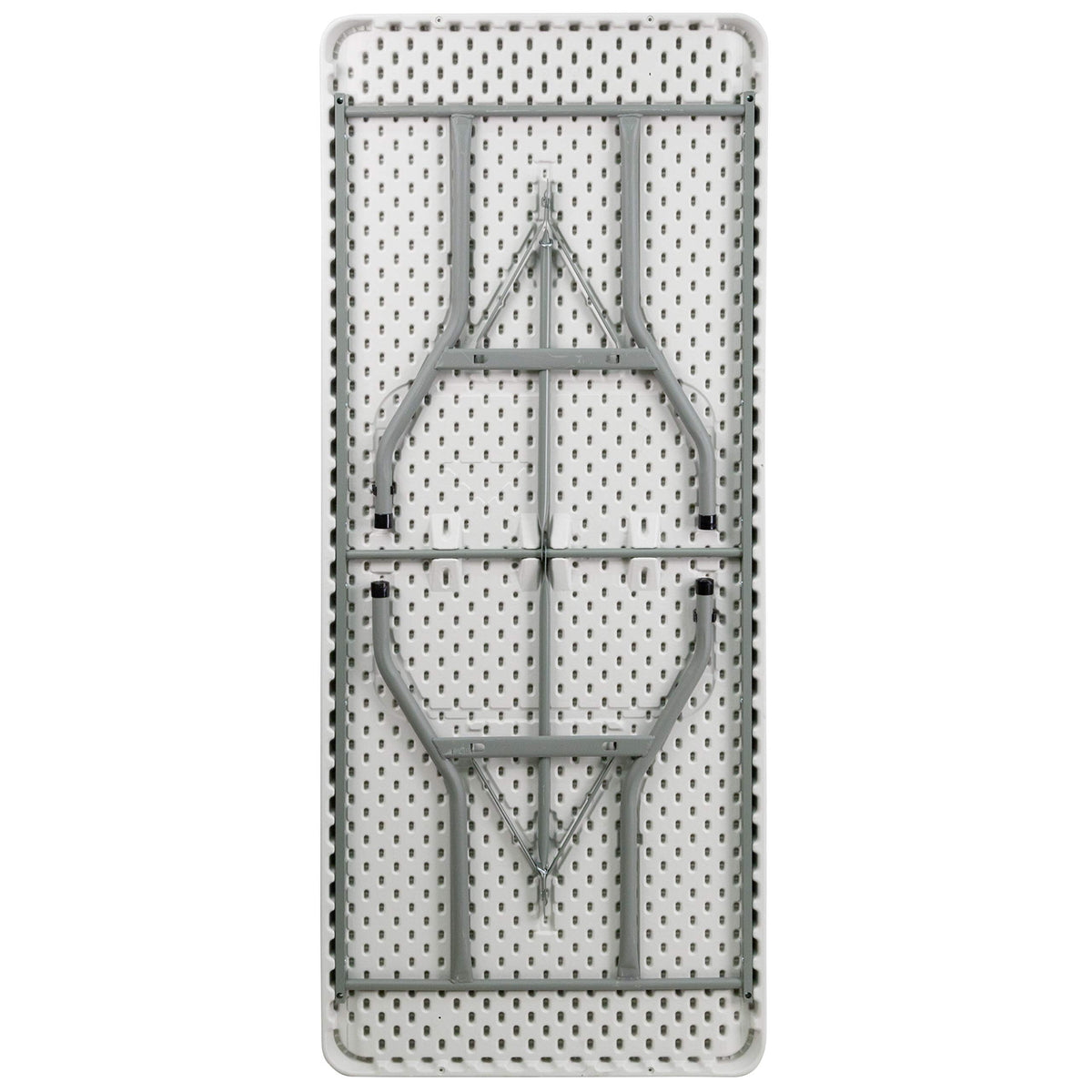 6-Foot Granite White Plastic Folding Table J1995