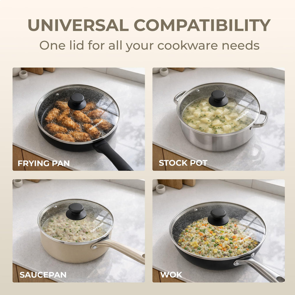 10 Inch Tempered Glass Pan Lid Z703