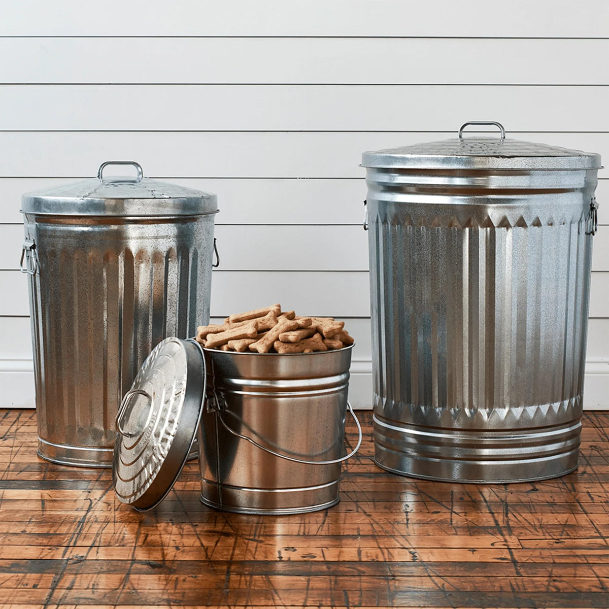 Galvanized Steel 6 Gallon Airtight Storage Jar A94023