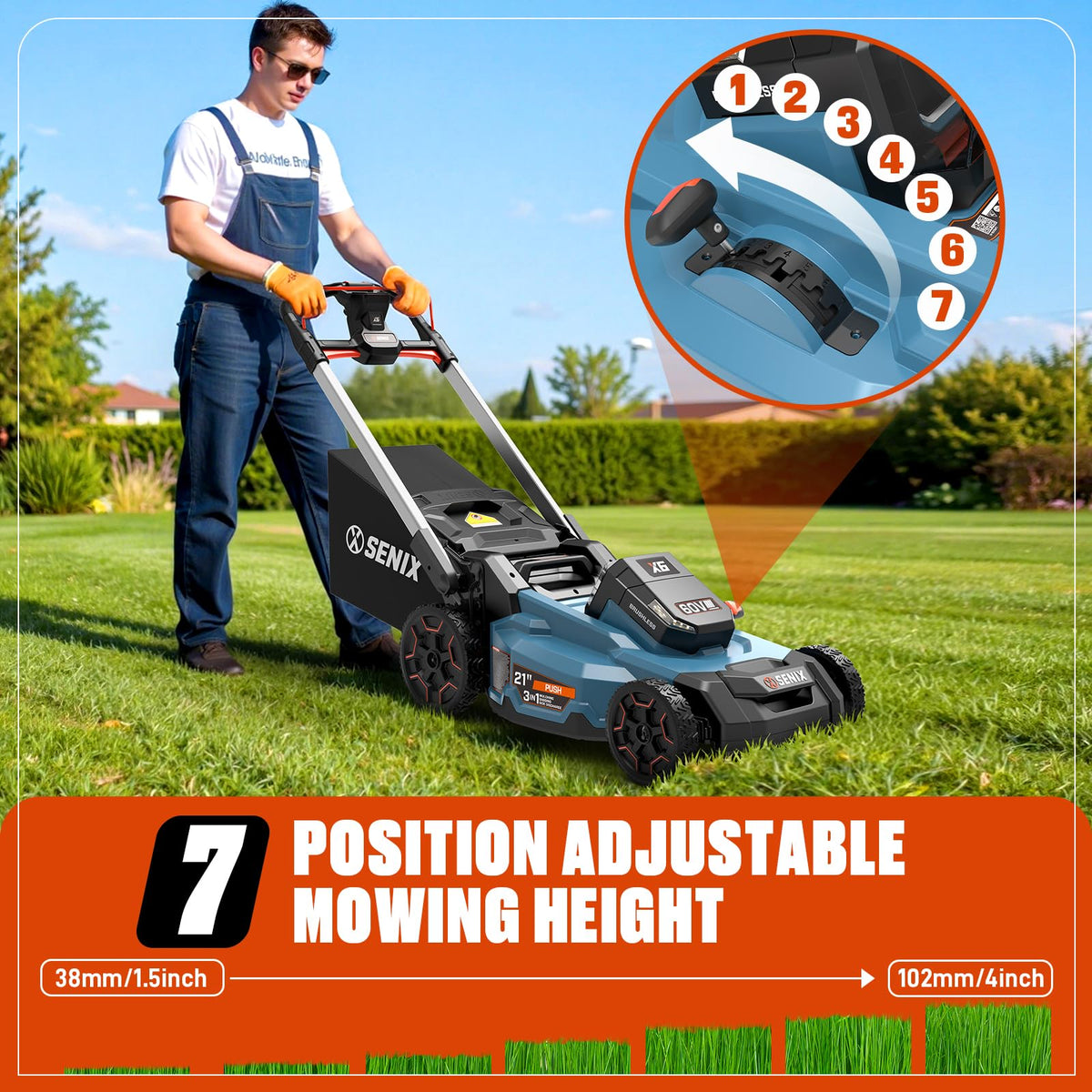 60 Volt Max 21-Inch Cordless Push Lawn Mower O93306