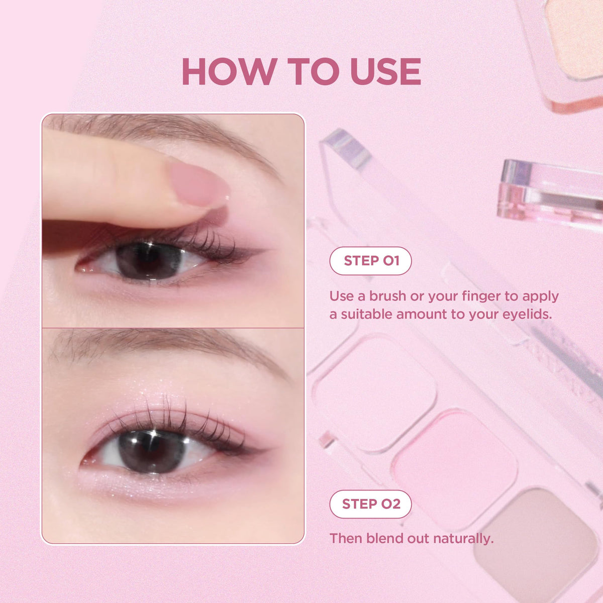 4-Shade Korean Eyeshadow Palette N8866