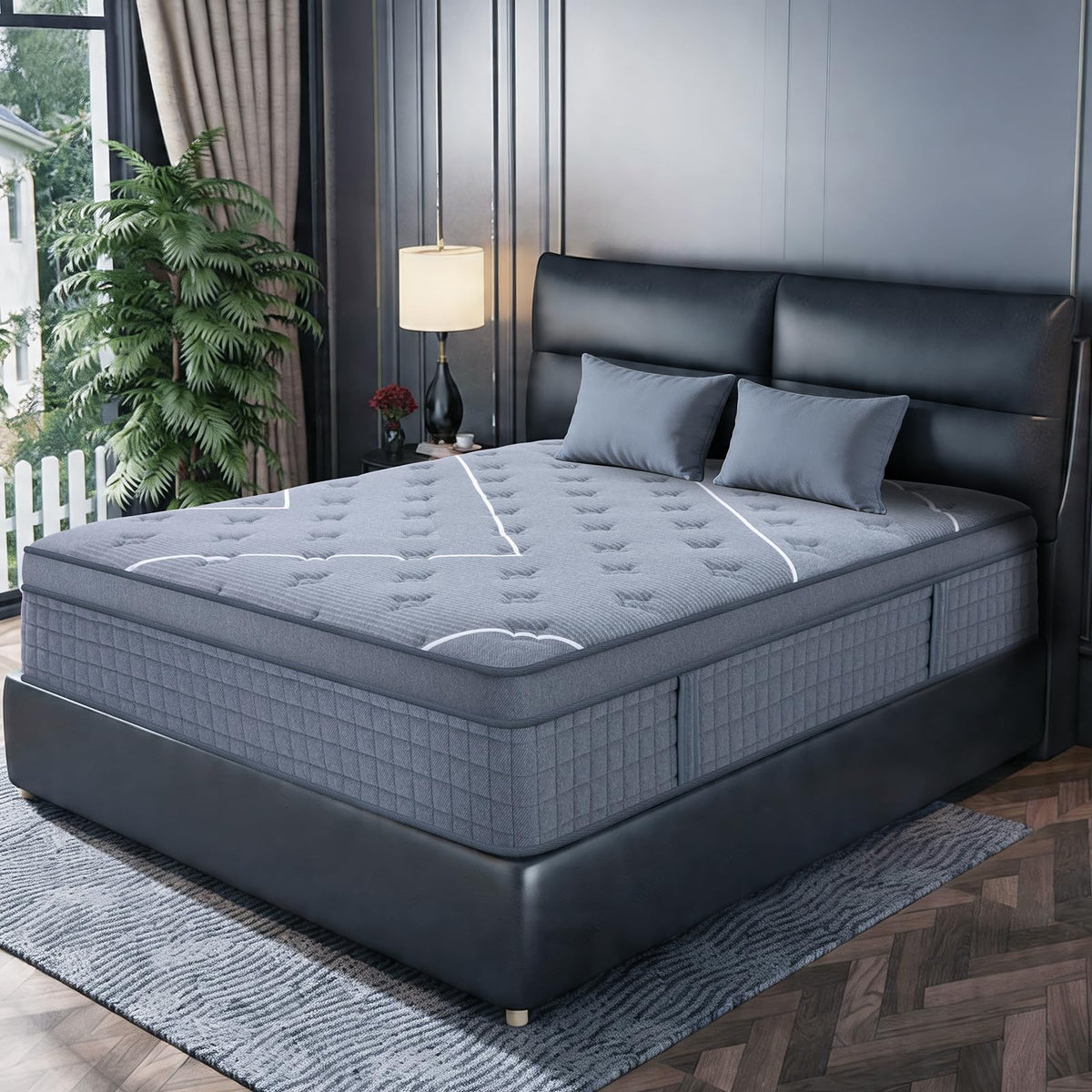 Full Size 12 Inch Gel Memory Foam Pocket Spring Mattress D8425