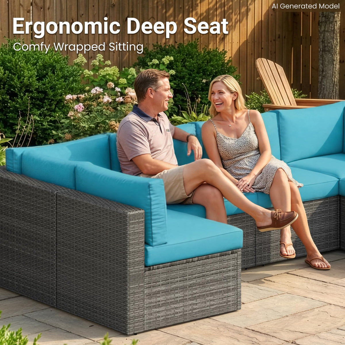 All-Weather Patio Sectional Furniture Set W693683