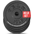 Adjustable Dumbbell Set with Cast Iron Plates J238099
