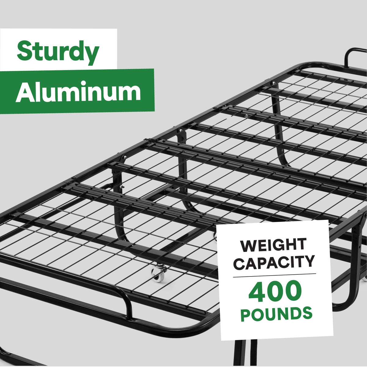 Folding Bed with Mattress Twin Size 5-inch Memory Foam U641729
