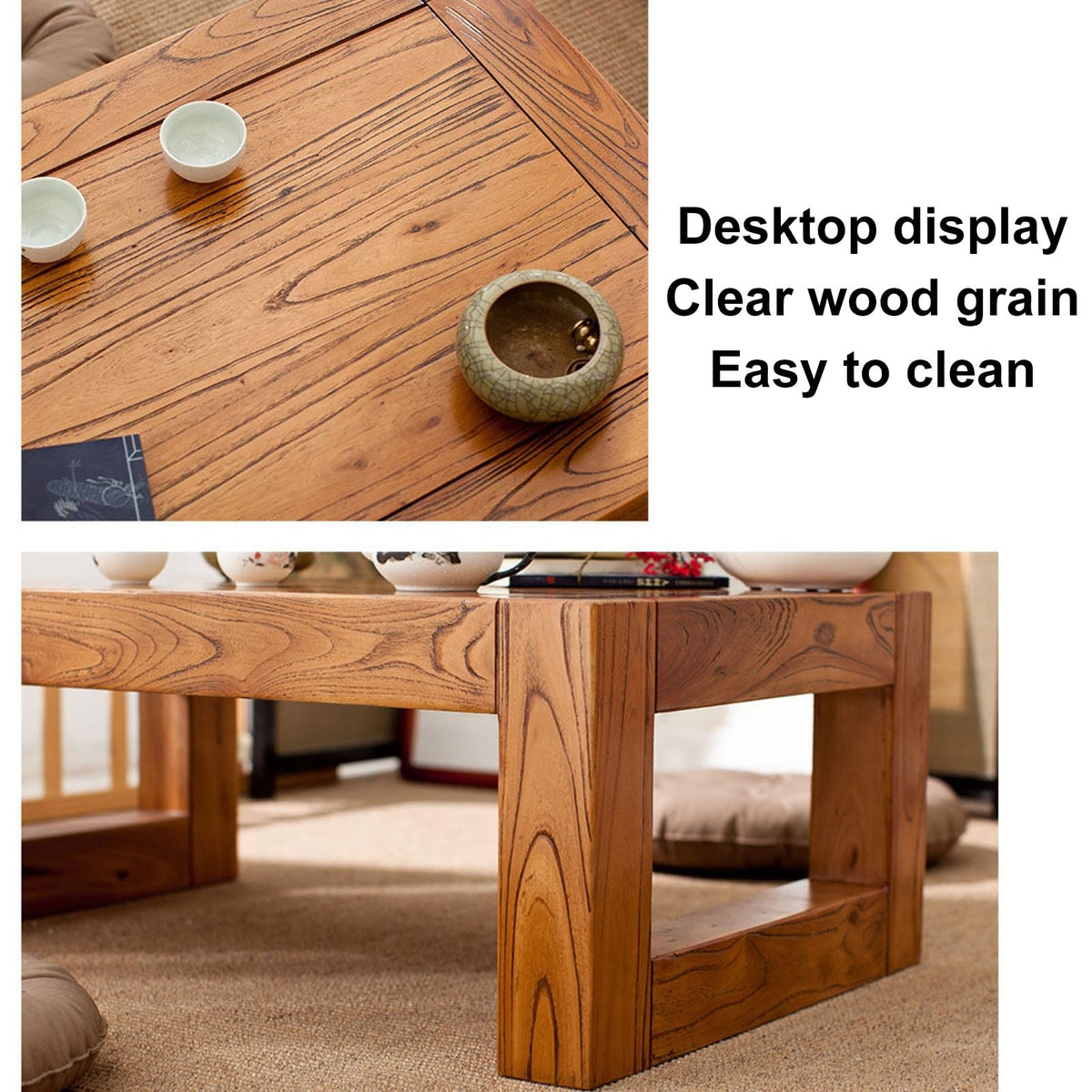 Square Wood Coffee Table U3324