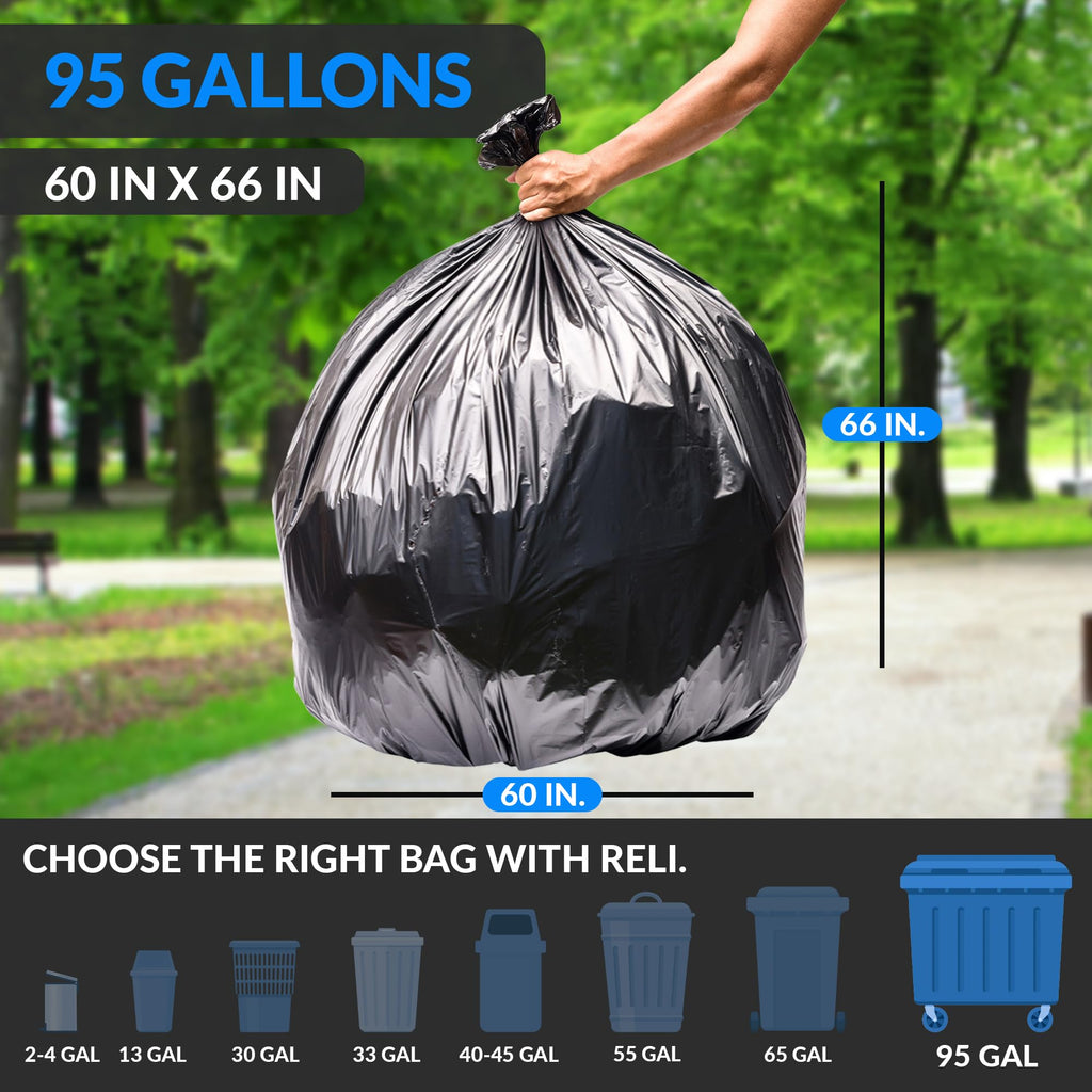 Black Heavy Duty Trash Bags 30 Count P726