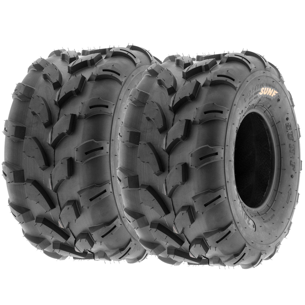 Set of 4 Off-Road ATV Tires 18x7-8 Front & 18x9.5-8 Rear 6 Ply Tubeless J3148