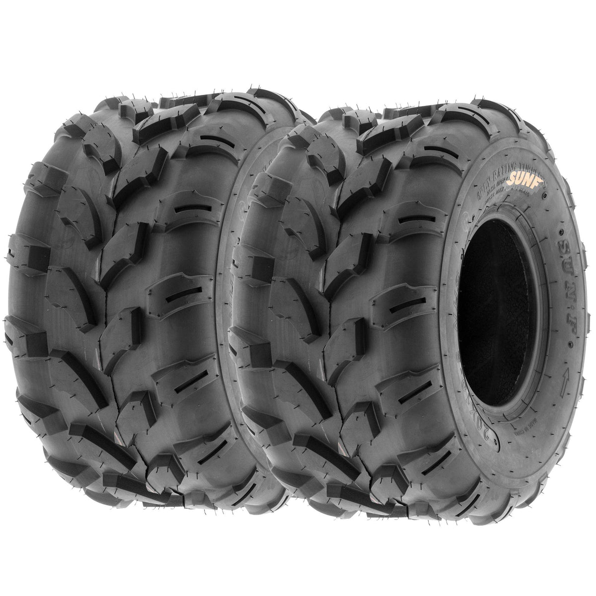Set of 4 Off-Road ATV Tires 18x7-8 Front & 18x9.5-8 Rear 6 Ply Tubeless J3148