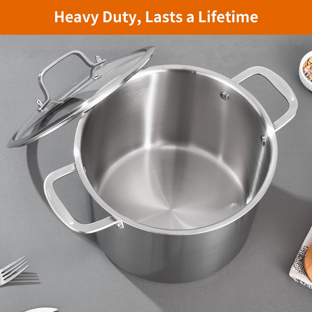 8 Quart Stainless Steel Stock Pot P41248