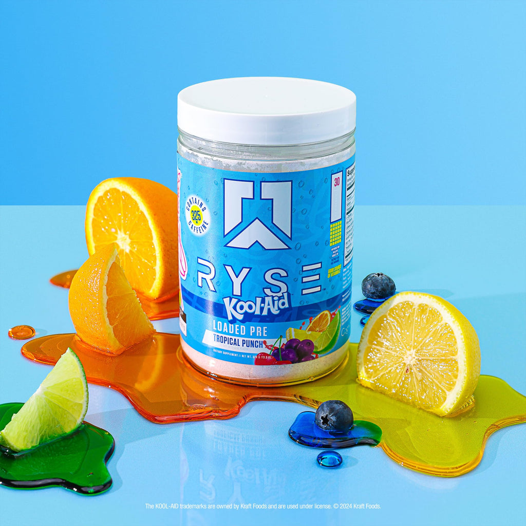 Pre Workout Powder Tropical Punch 300mg Caffeine 30 Servings T139