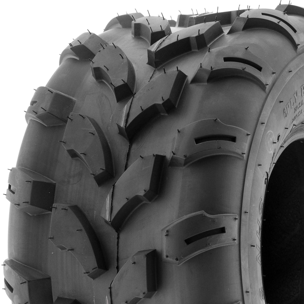 Set of 4 Off-Road ATV Tires 18x7-8 Front & 18x9.5-8 Rear 6 Ply Tubeless J3148