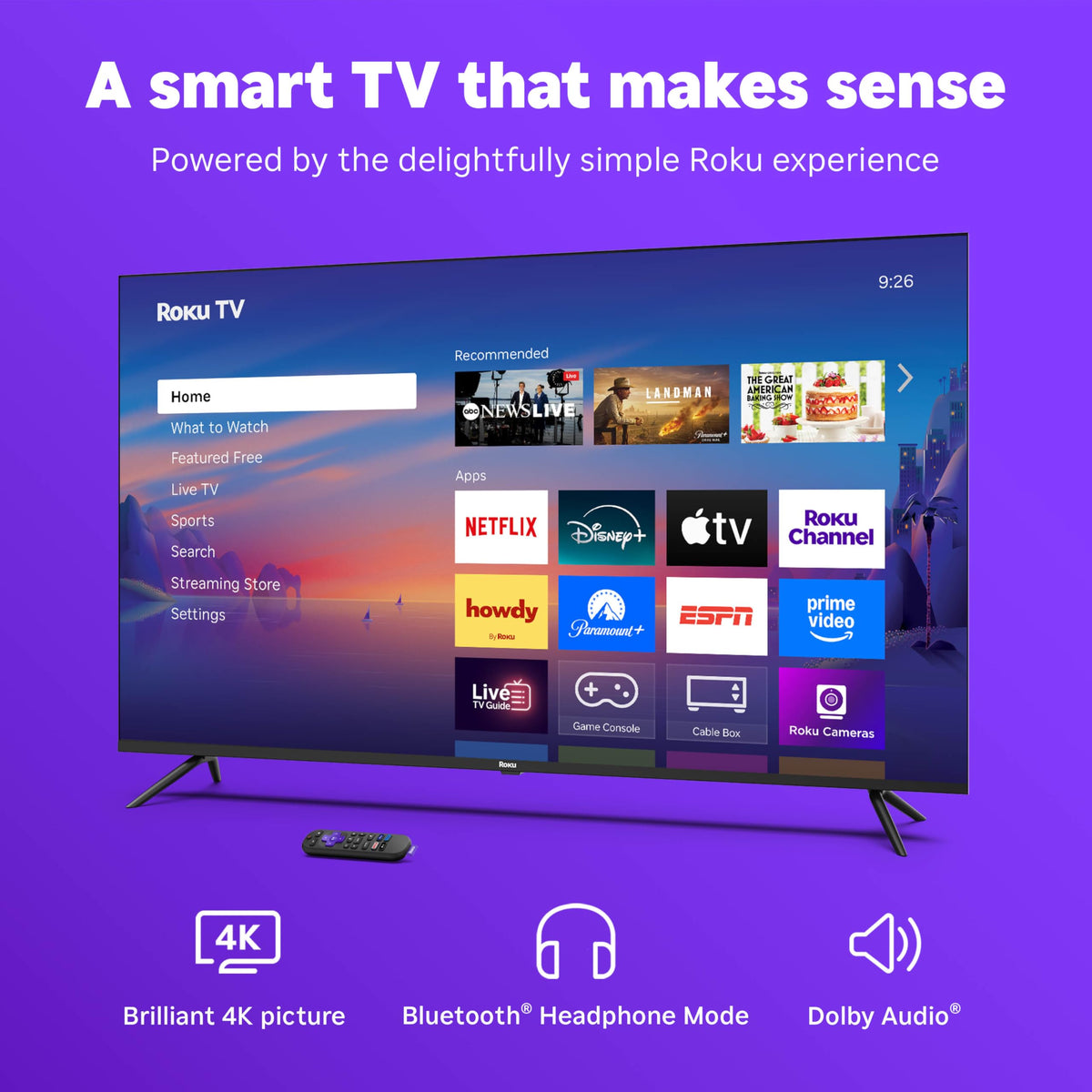 55-Inch 4K HDR LED Smart TV Z85281