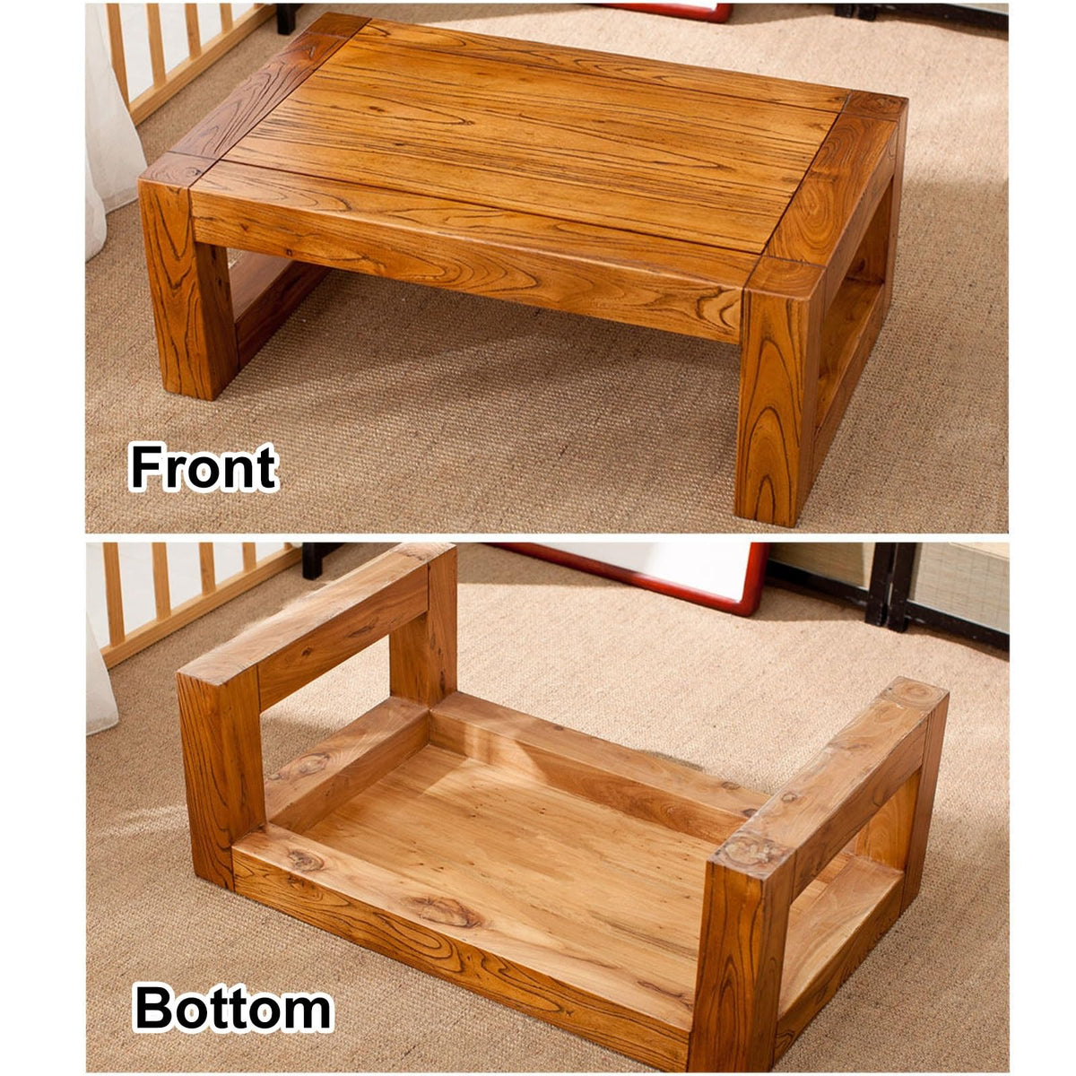 Square Wood Coffee Table U3324