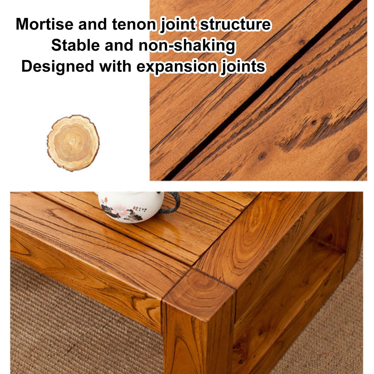 Square Wood Coffee Table U3324