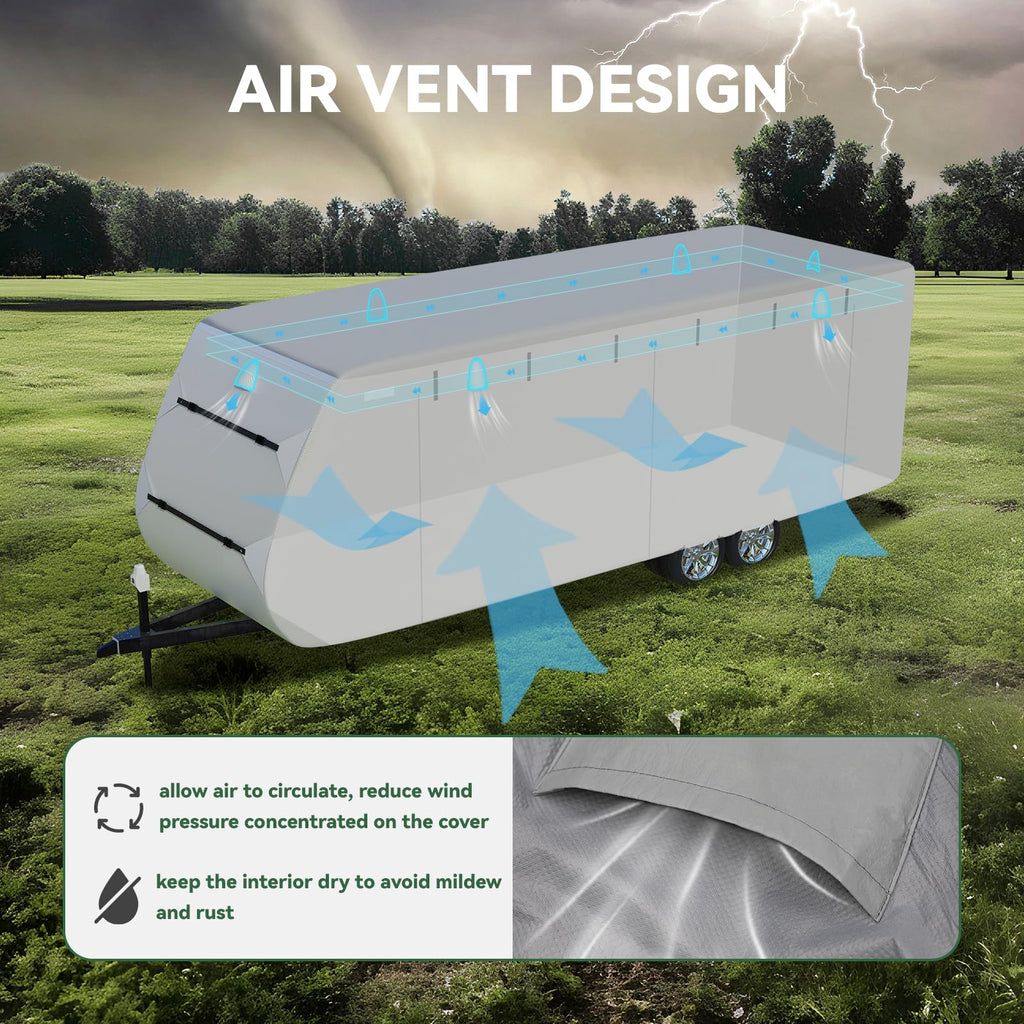 Grey 27'-30' RV Travel Trailer Cover J232