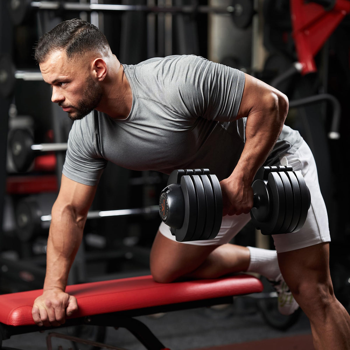 Adjustable Free Weights Dumbbells Set of 2, 52 lbs W936177