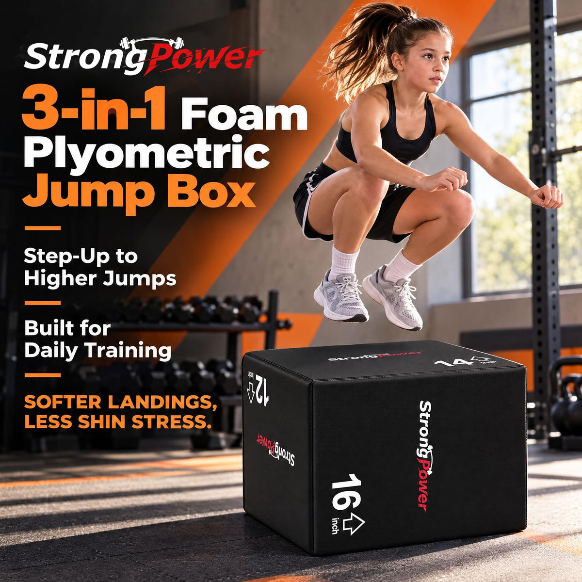 3-in-1 Foam Plyometric Jump Box R269428